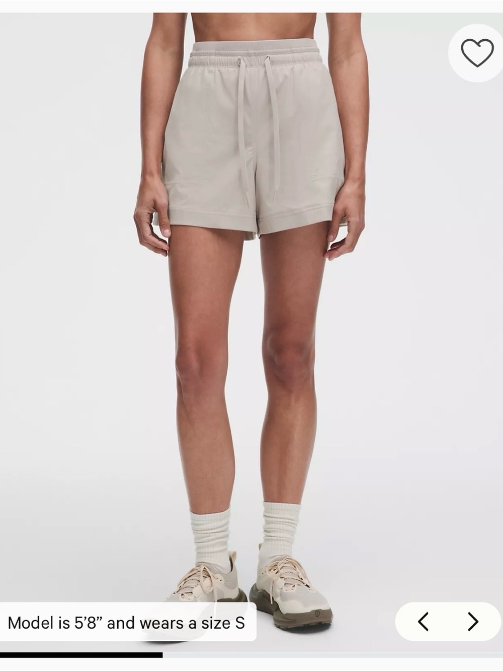 Lululemon Dance Studio High Rise Short 3.5” Mojave Tan